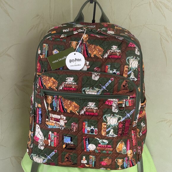 VERA BRADLEY HARRY POTTER BANCROFT BACKPACK:NWT HOGWARTS LIBRARY main image 12